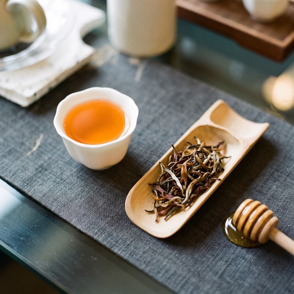 Mood image: Oriental Beauty, amber liquor
