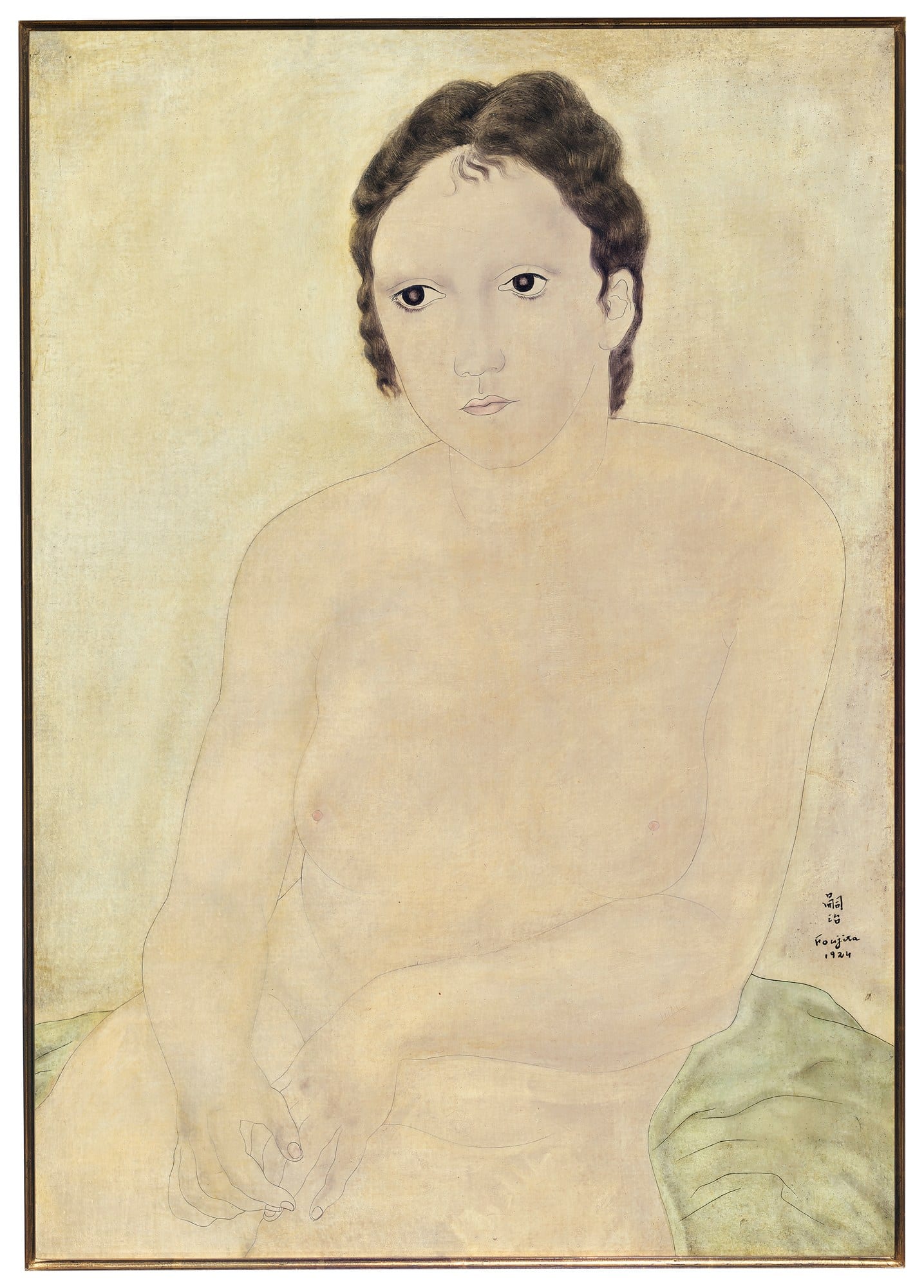 《少女胸像》,藤田嗣治,1924 年,油彩畫布